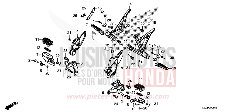 MARCHE de Africa Twin DCT DARKNESS BLACK METALLIC (NH463) de 2020